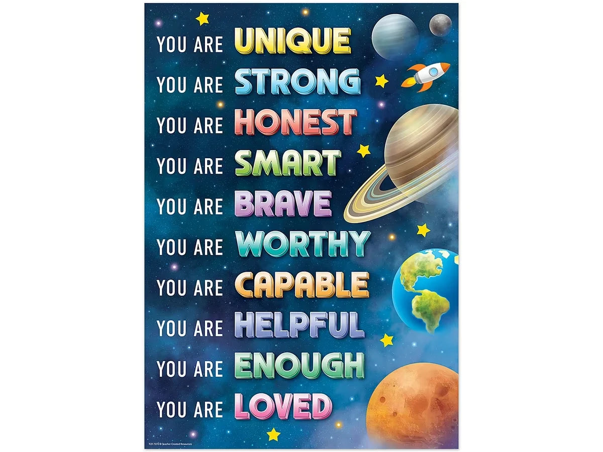Outer Space Crew You Are Unique Poster - US 3965
