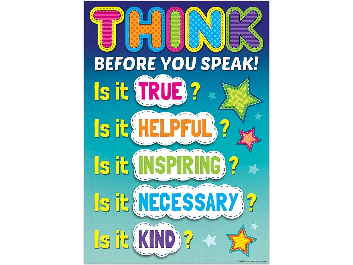 Think Before You Speak Poster - US 9196