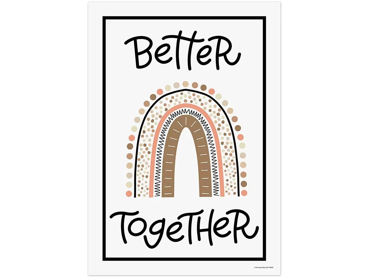 Better Together Boho Rainbow Poster - US 6388