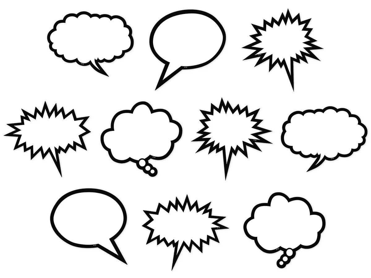 Superhero Speech & Thought Bubble Accents - US 9526