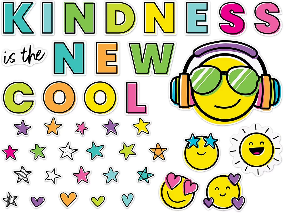 Kind Vibes Kindness Is the New Cool Bulletin Board Set - US 9075