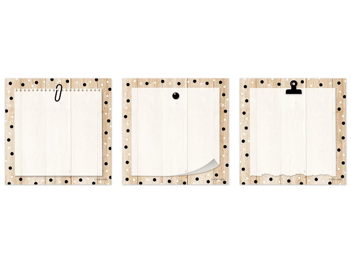 Polka Dot Wood Mini Accents - US 4821