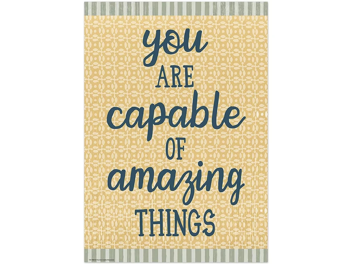 Classroom Cottage You Are Capable of Amazing Things Poster - US 2169