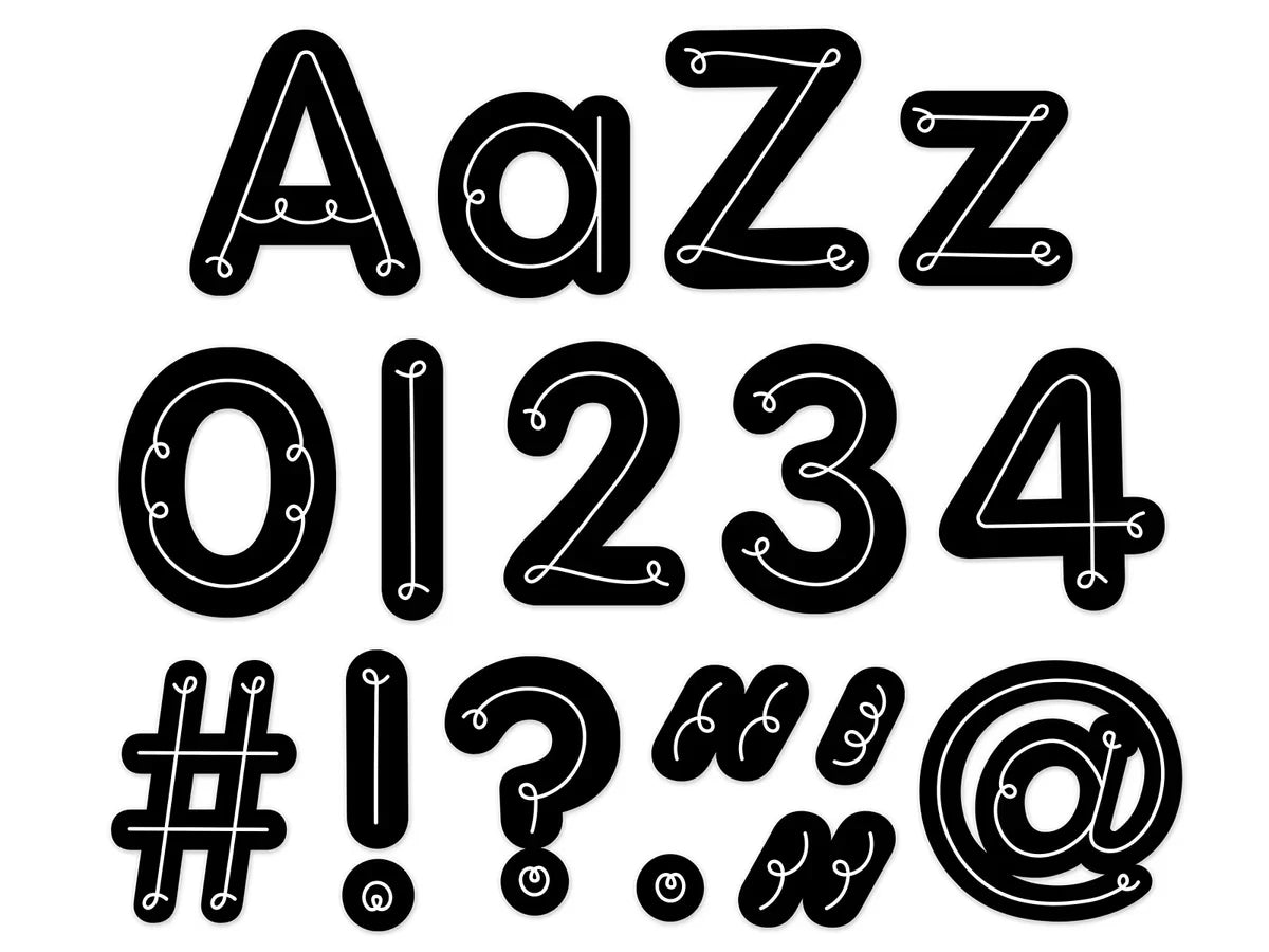 Loop-De-Loop 4" Punch-Out Letters - US 2817