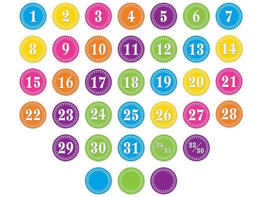 Bright Circle Calendar Mini Accents - US 2439