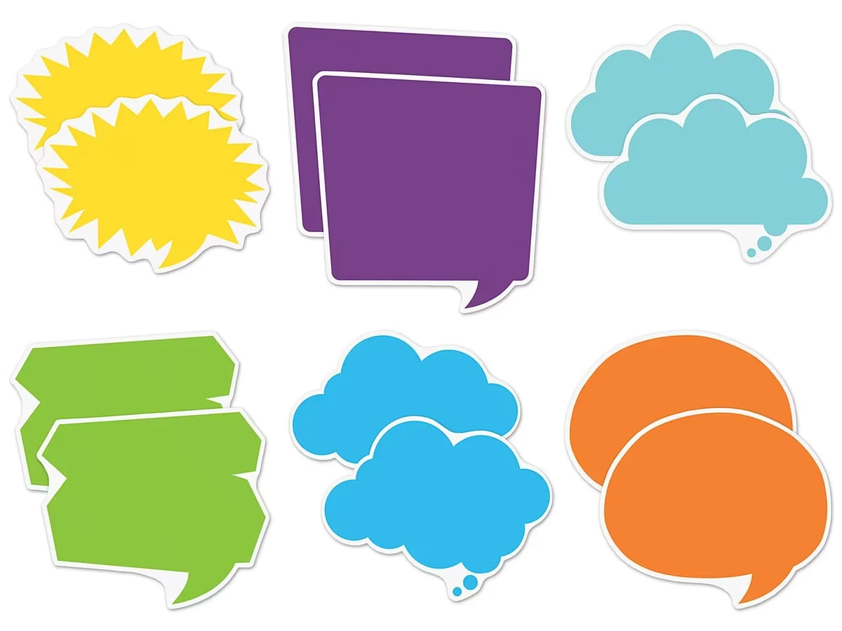 Colorful Speech & Thought Bubble Accents - US 3322