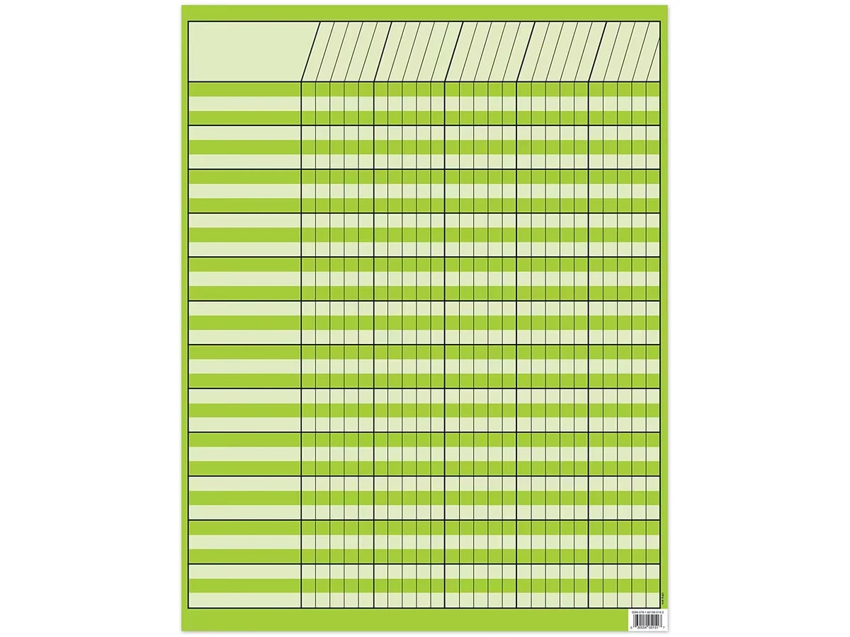 Lime Green Incentive Chart - US 6196