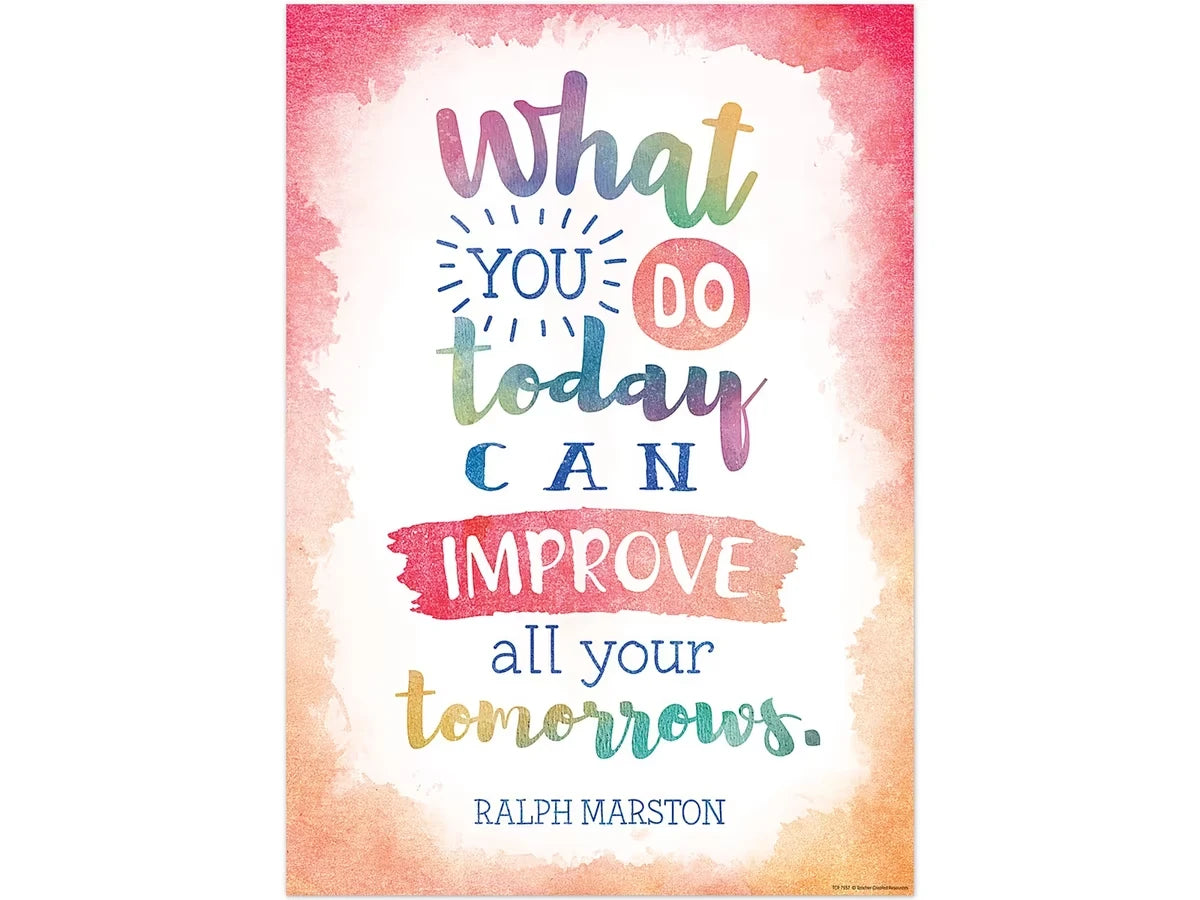 Watercolor What You Do Today Poster - US 6646