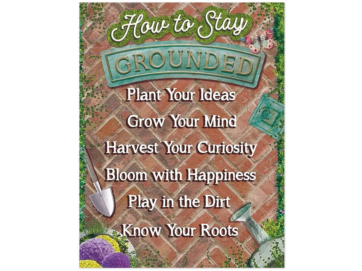 Curiosity Garden How to Stay Grounded Poster - US 7725