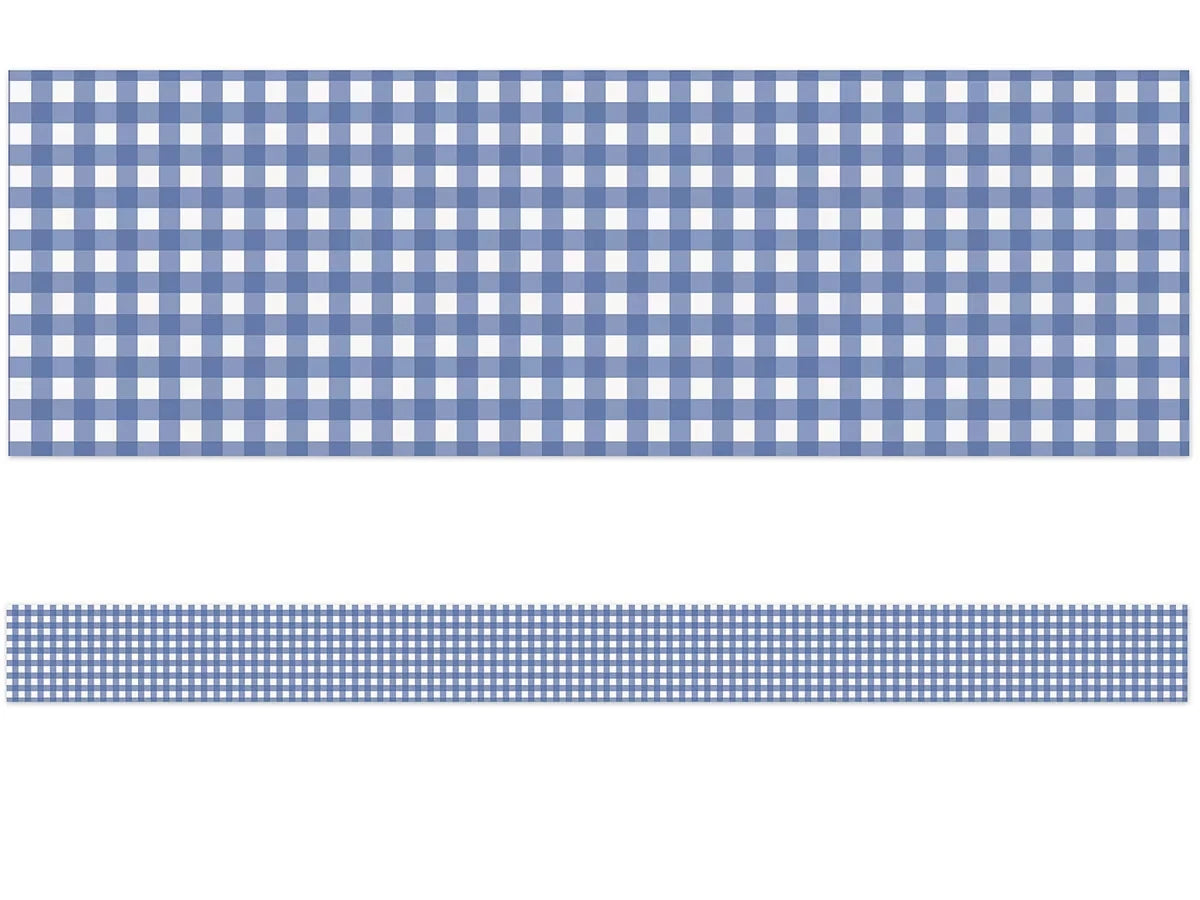 Farmers Market Blue Checkered Border - US 2623