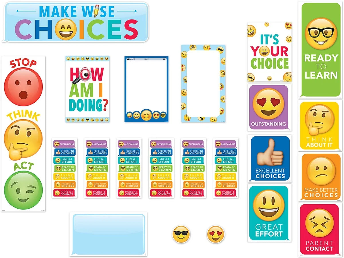 Emoji Fun Behavior Management Bulletin Board Set - US 7125