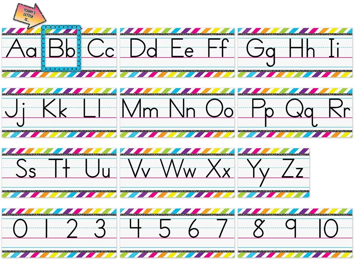 Brights 4Ever Traditional Manuscript Bulletin Board Set - US 8558
