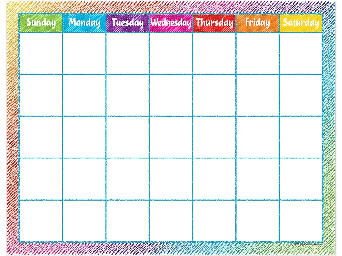 Scribble Classroom Calendar - US 2712