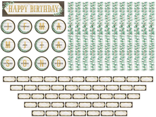 Eucalyptus Birthday Bulletin Board Set - US 6664