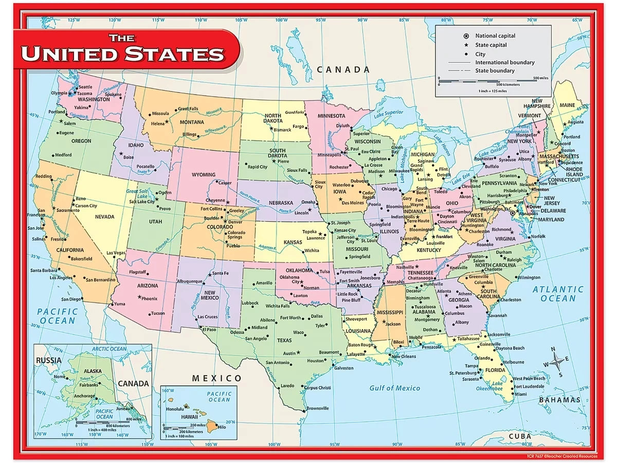U.S.A. Map Poster - US 2627