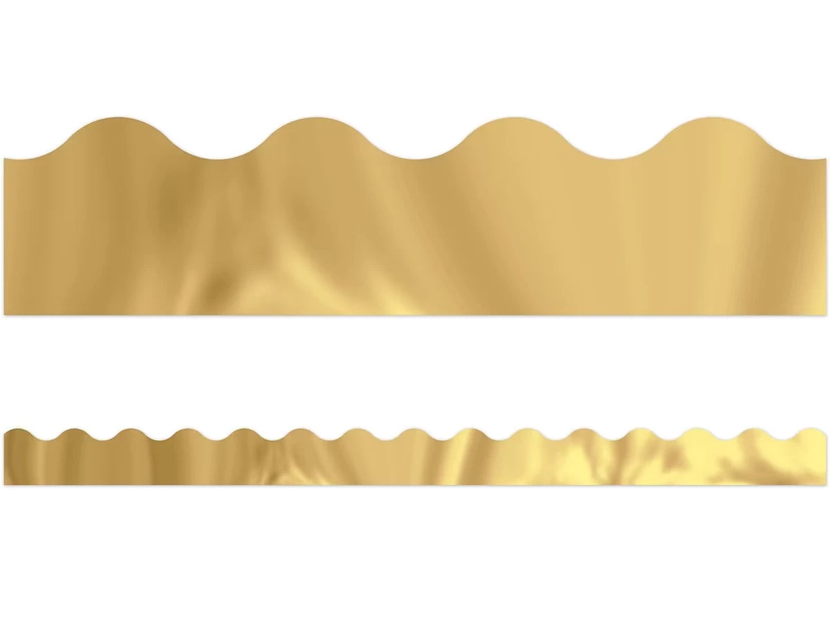Gold Metallic Scalloped Border - US 6816