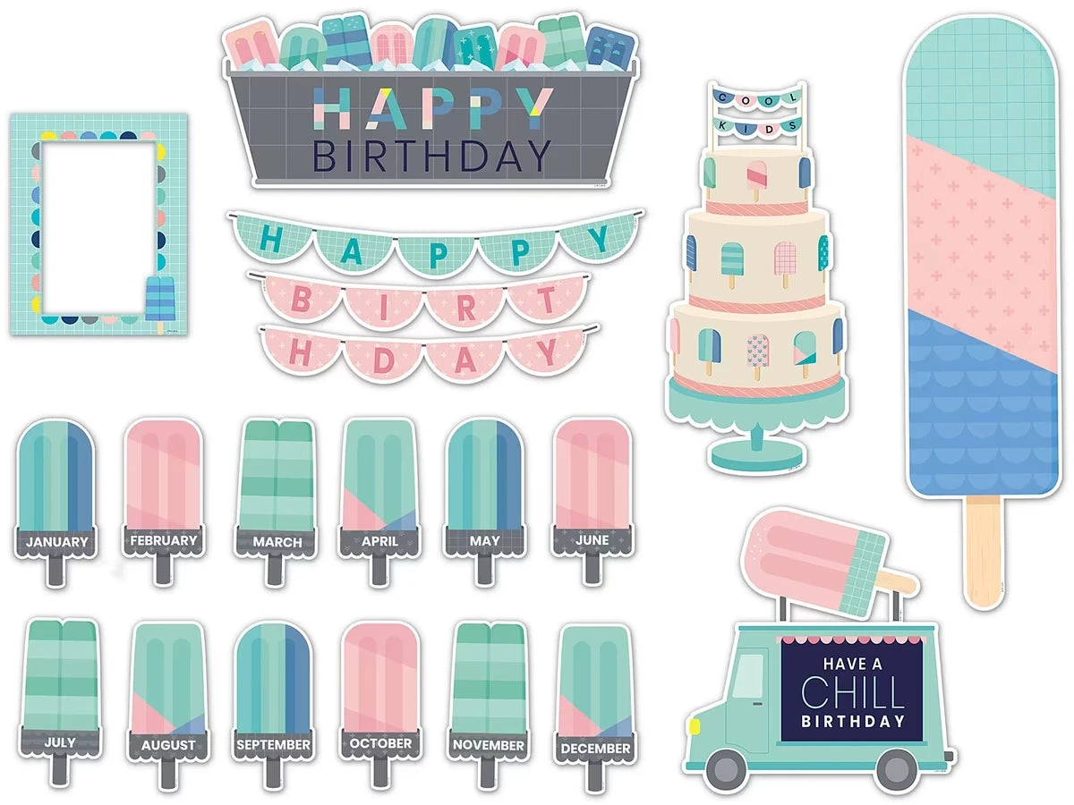 Calm & Cool Birthday Bulletin Board Set - US 8374