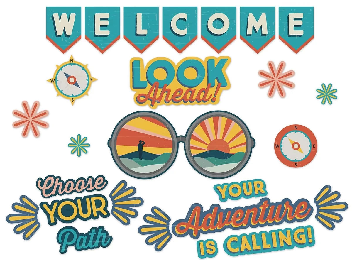 Adventurer Welcome Pennant Bulletin Board Set - US 5400