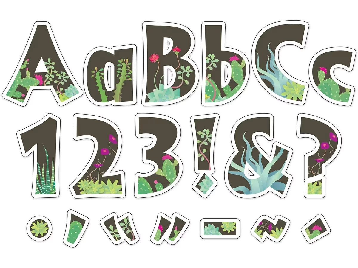 Petals & Prickles 4" Punch-Out Letters - US 6839