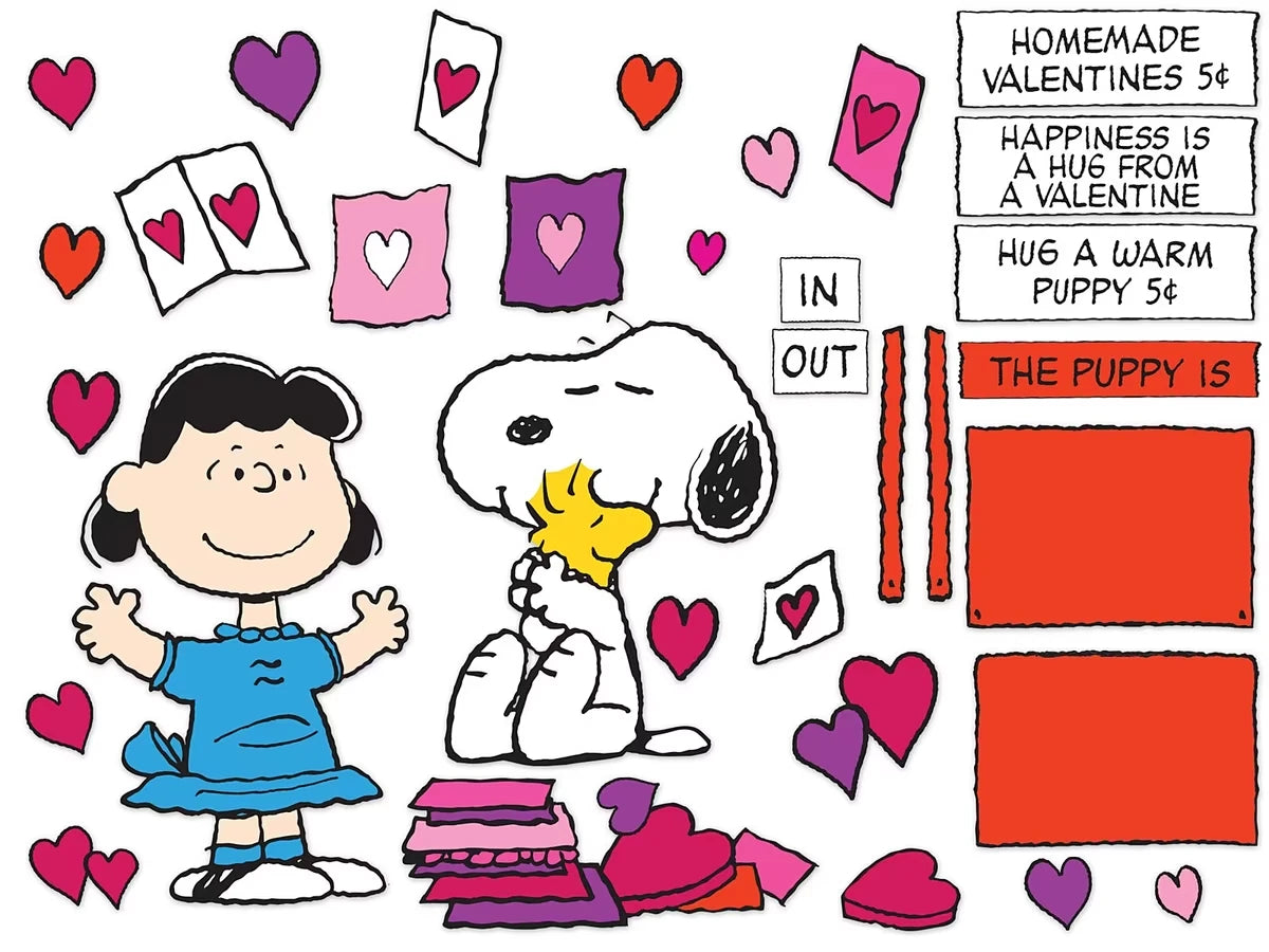 Peanuts® Valentine’s Day Bulletin Board Set - US 4665