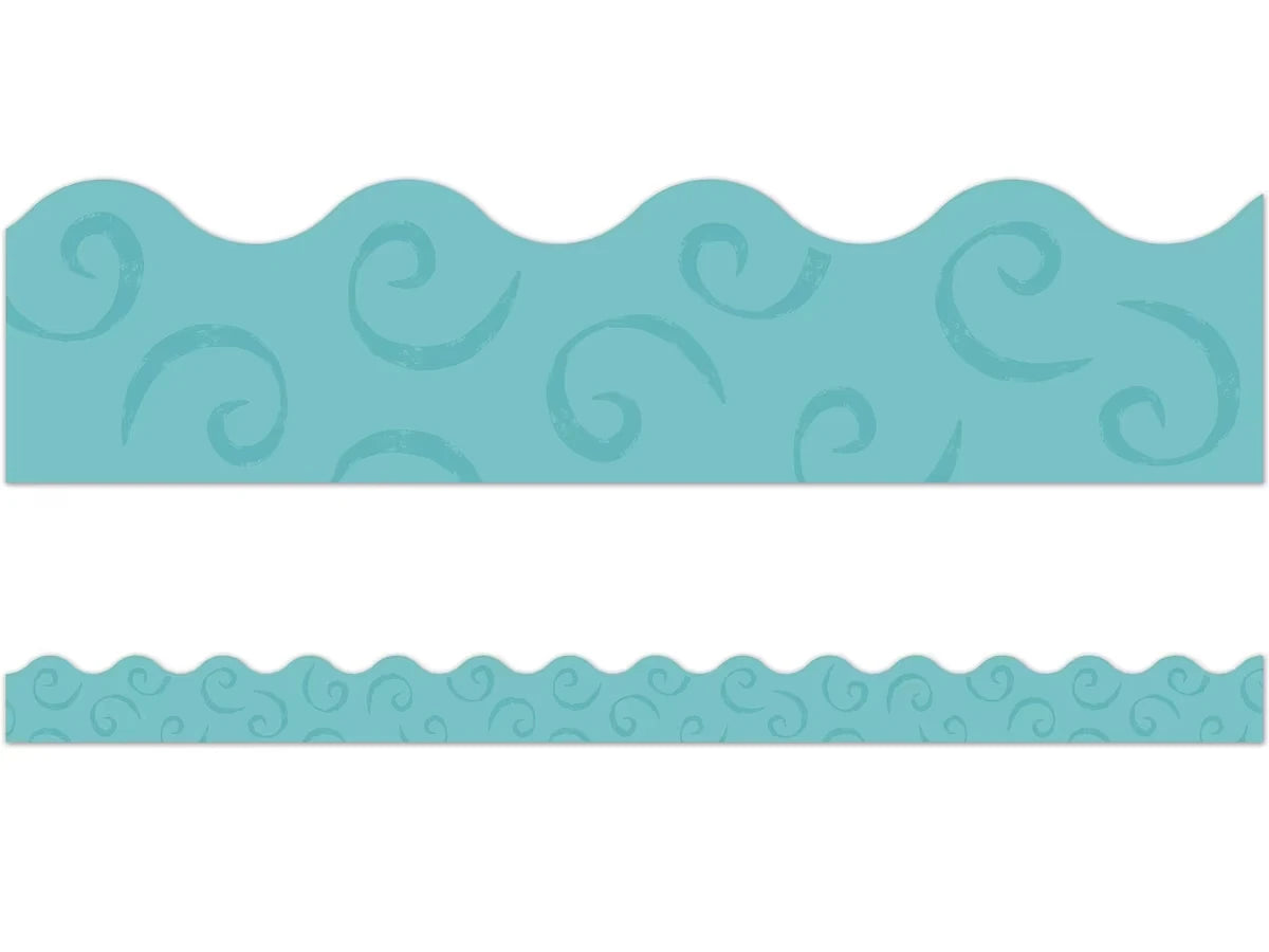 Good to Grow Teal Scalloped Border - US 2168