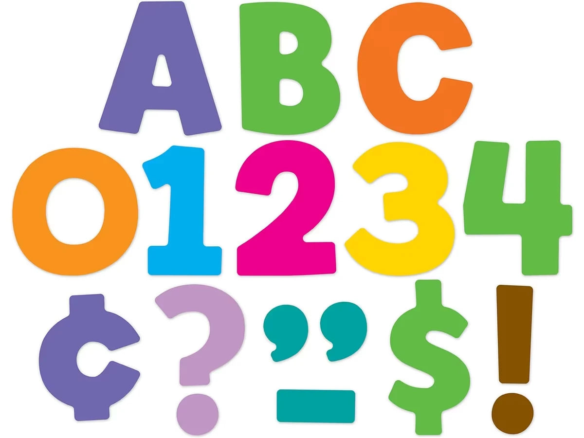 Color Splash 3" Punch-Out Letters - US 9609