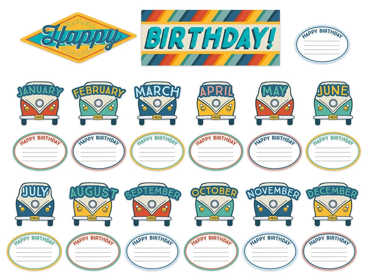 Adventurer Birthday Bulletin Board Set - US 8249