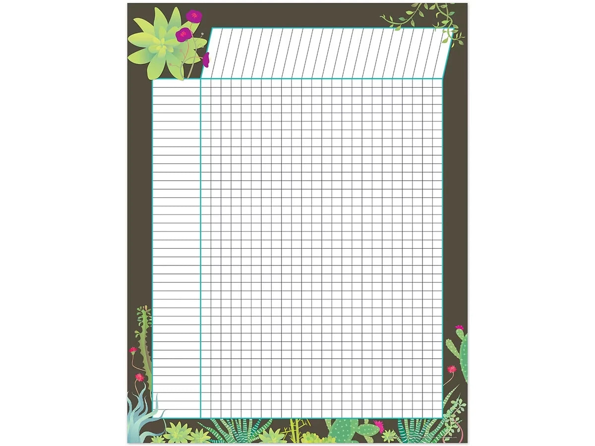 Petals & Prickles Chocolate Incentive Chart - US 9122