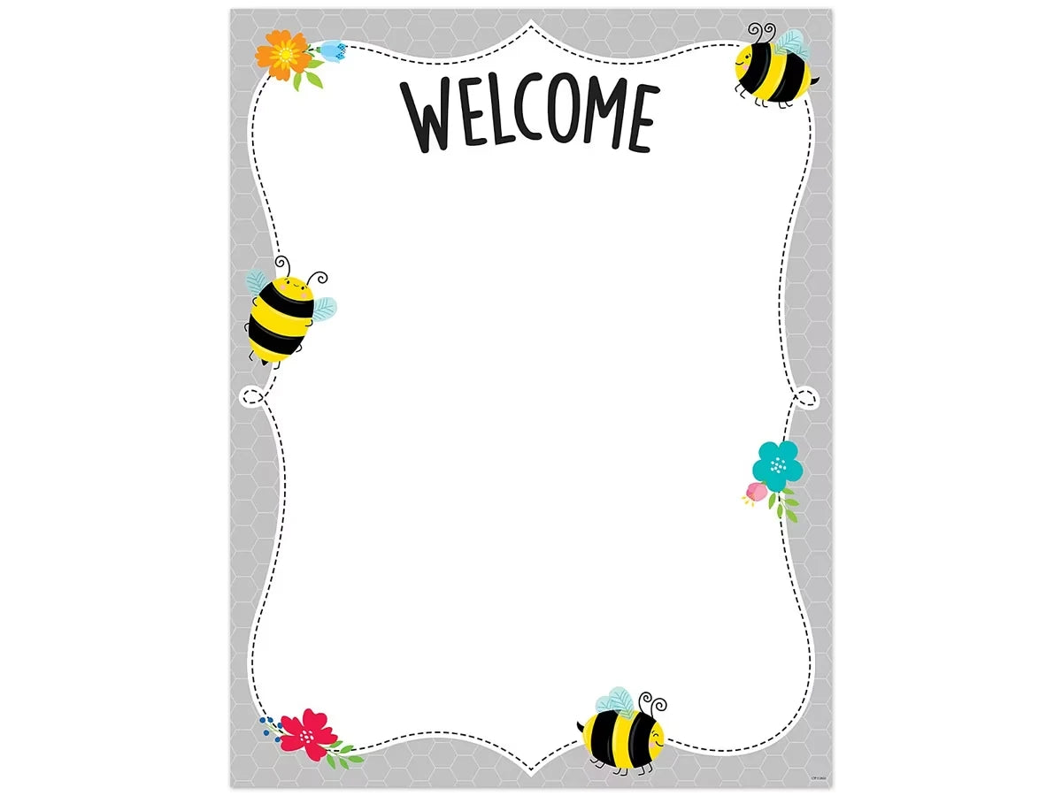 Busy Bees Welcome Poster - US 7042
