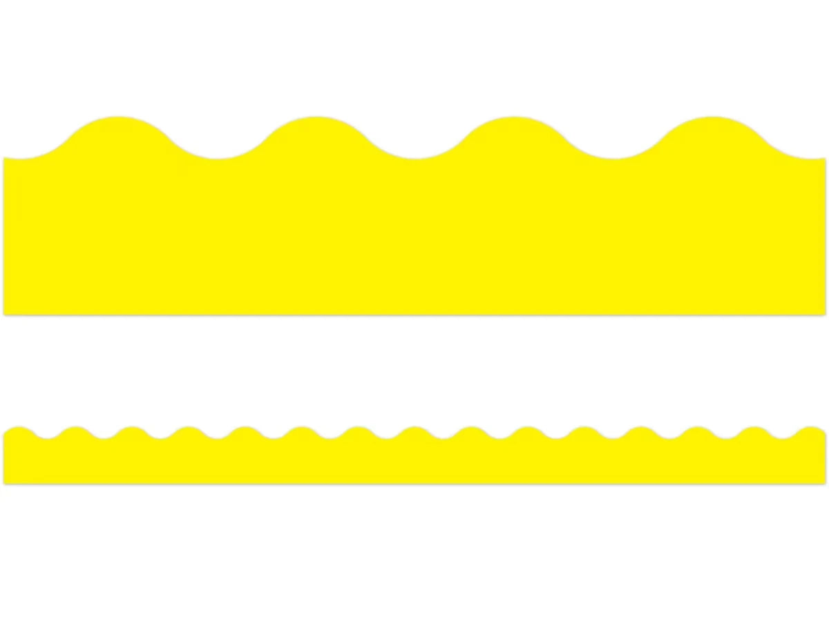 Yellow Scalloped Border - US 6606