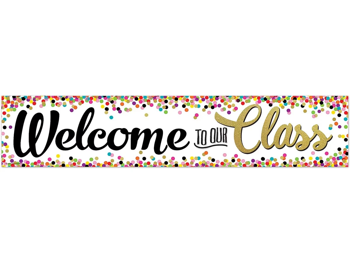 Confetti Welcome Banner - US 5721
