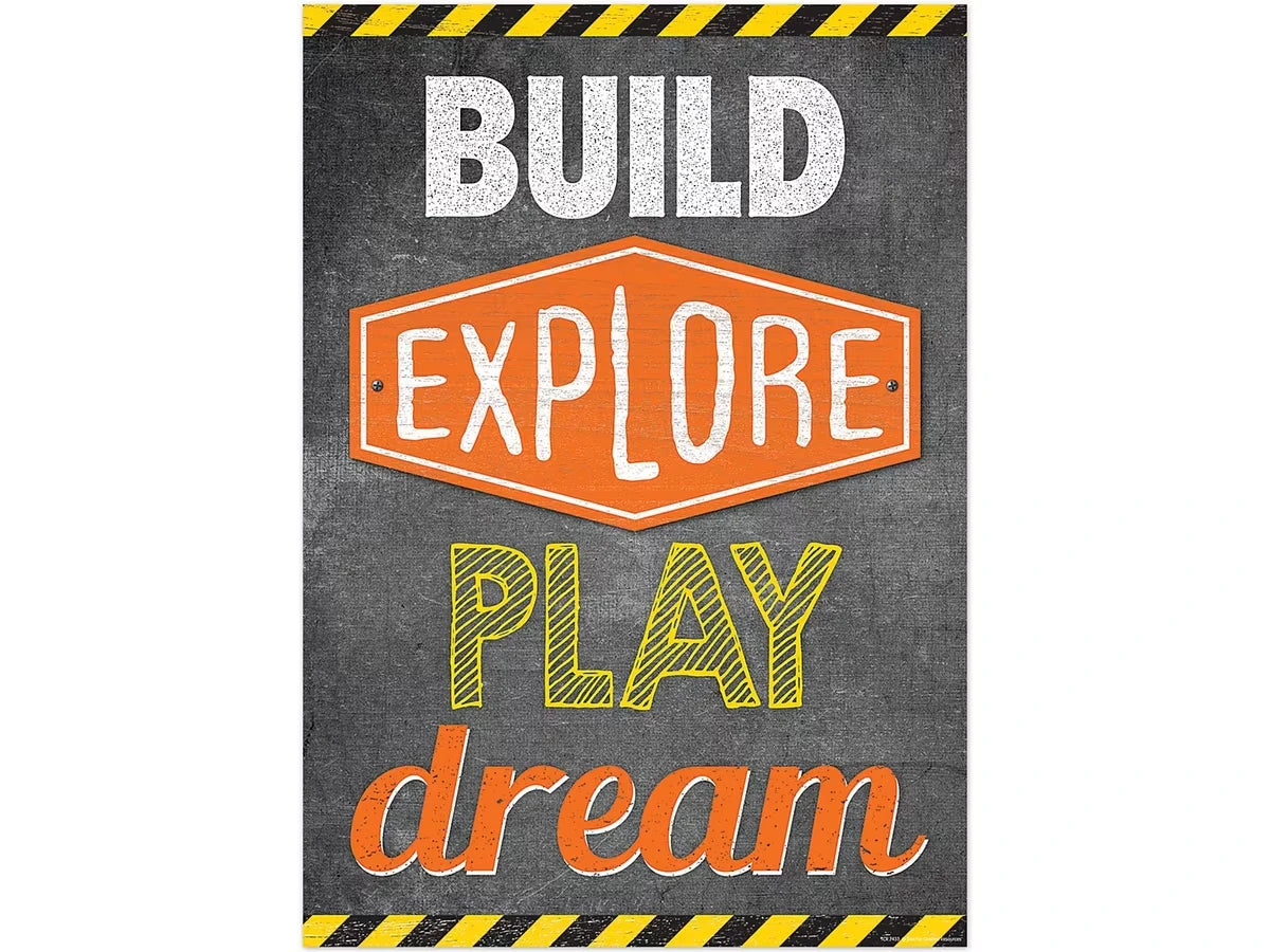 Under Construction! Build, Explore, Play, Dream Poster - US 4693