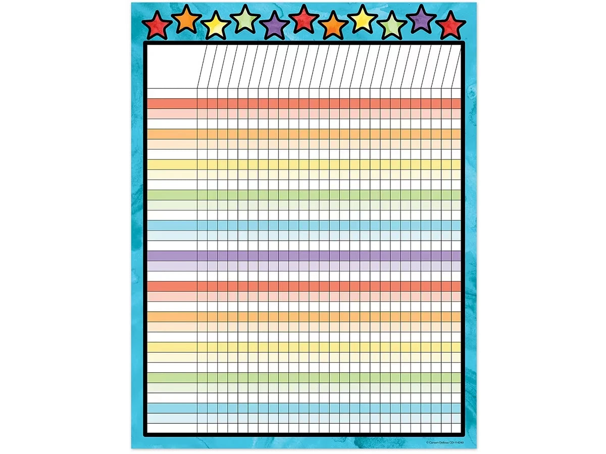 Celebrate Learning Incentive Chart - US 9258