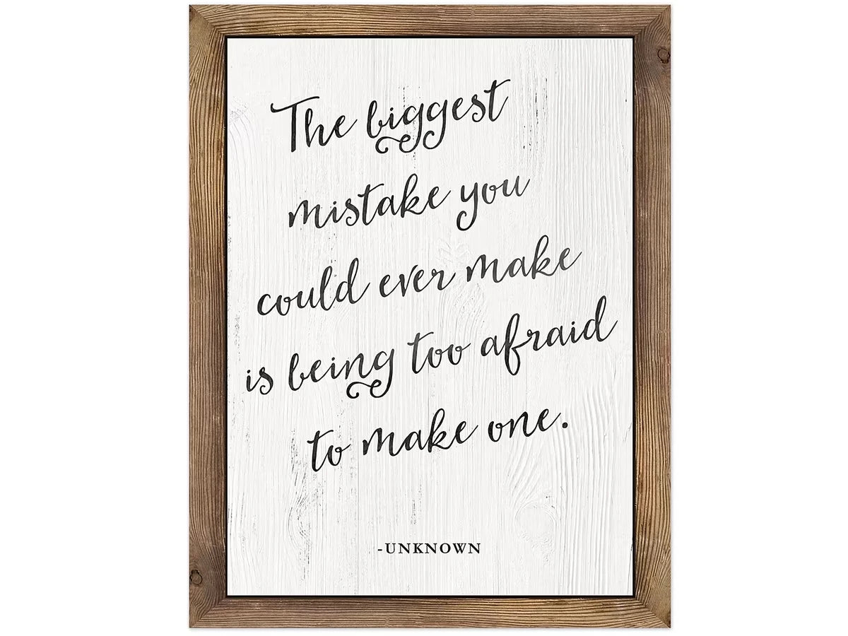 Industrial Chic the Biggest Mistake You Could Ever Make… Poster - US 2926