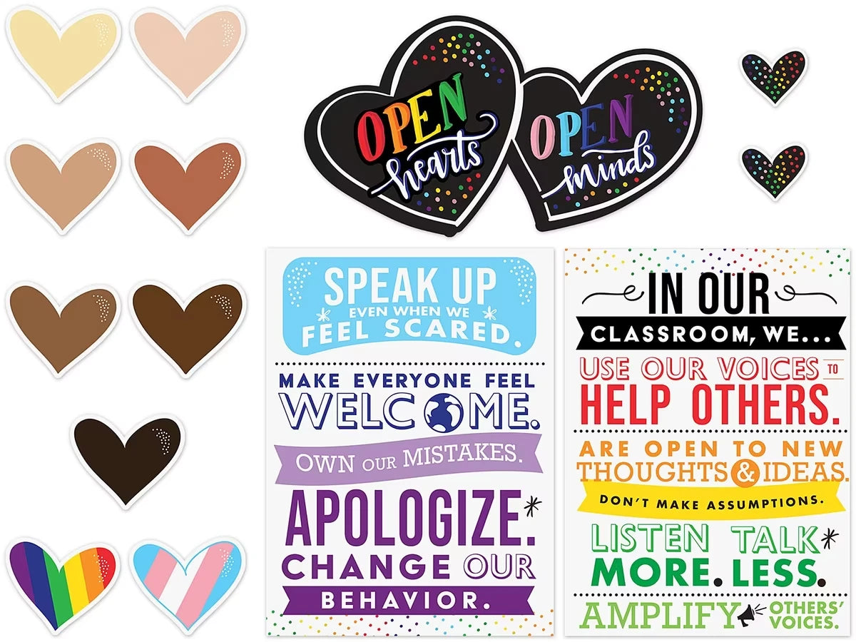 Open Hearts, Open Minds Bulletin Board Set - US 4940