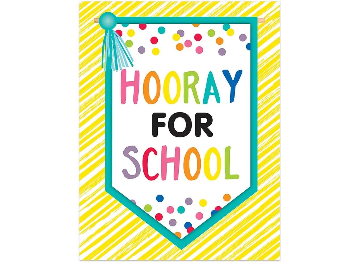 Just Teach Hooray for School Poster - US 9750