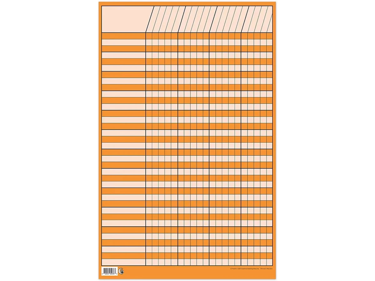 Orange Small Incentive Chart - US 8155
