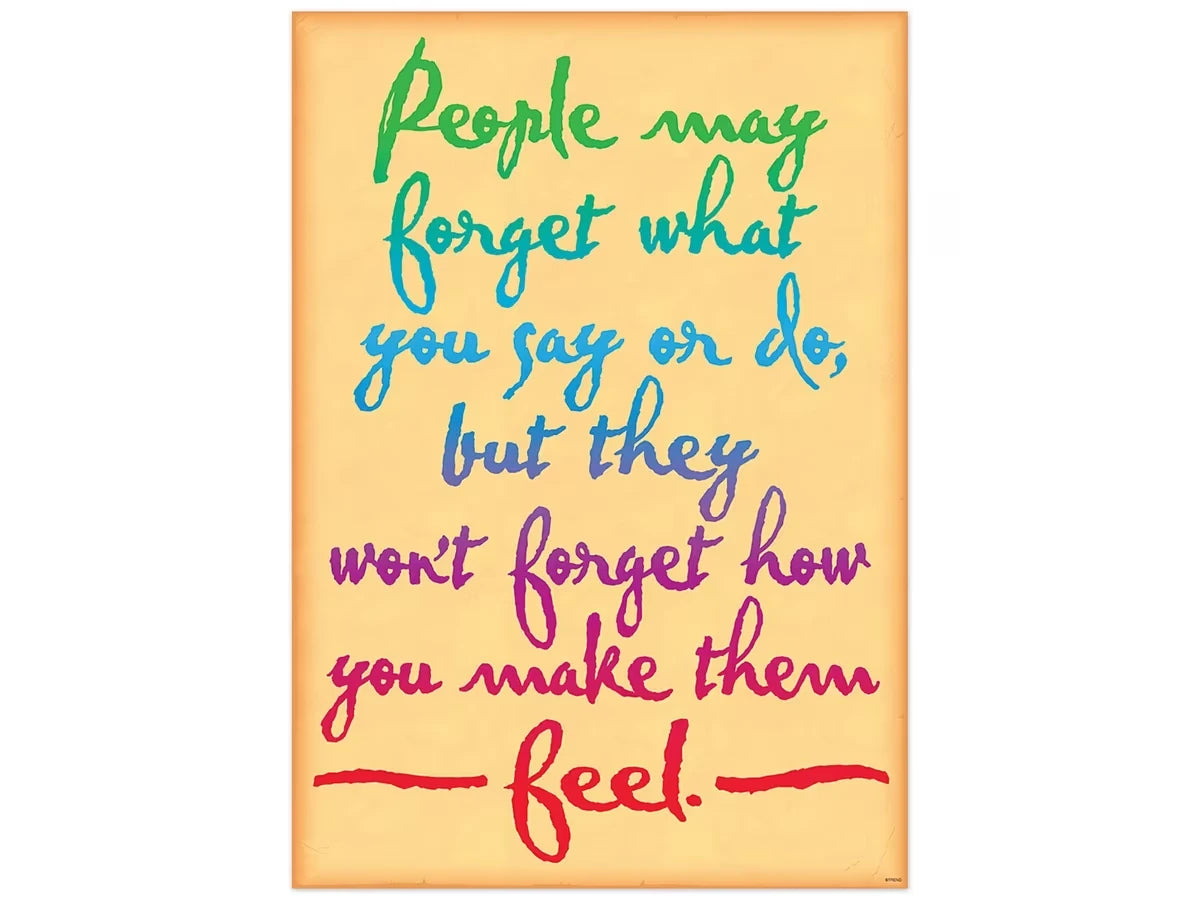 People Won’t Forget How You Made Them Feel Poster - US 7061