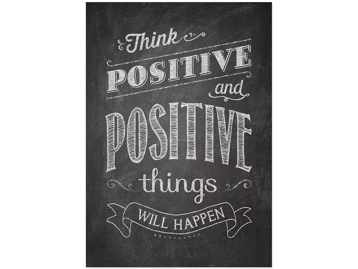 Chalk It Up! Think Positive Poster - US 8441