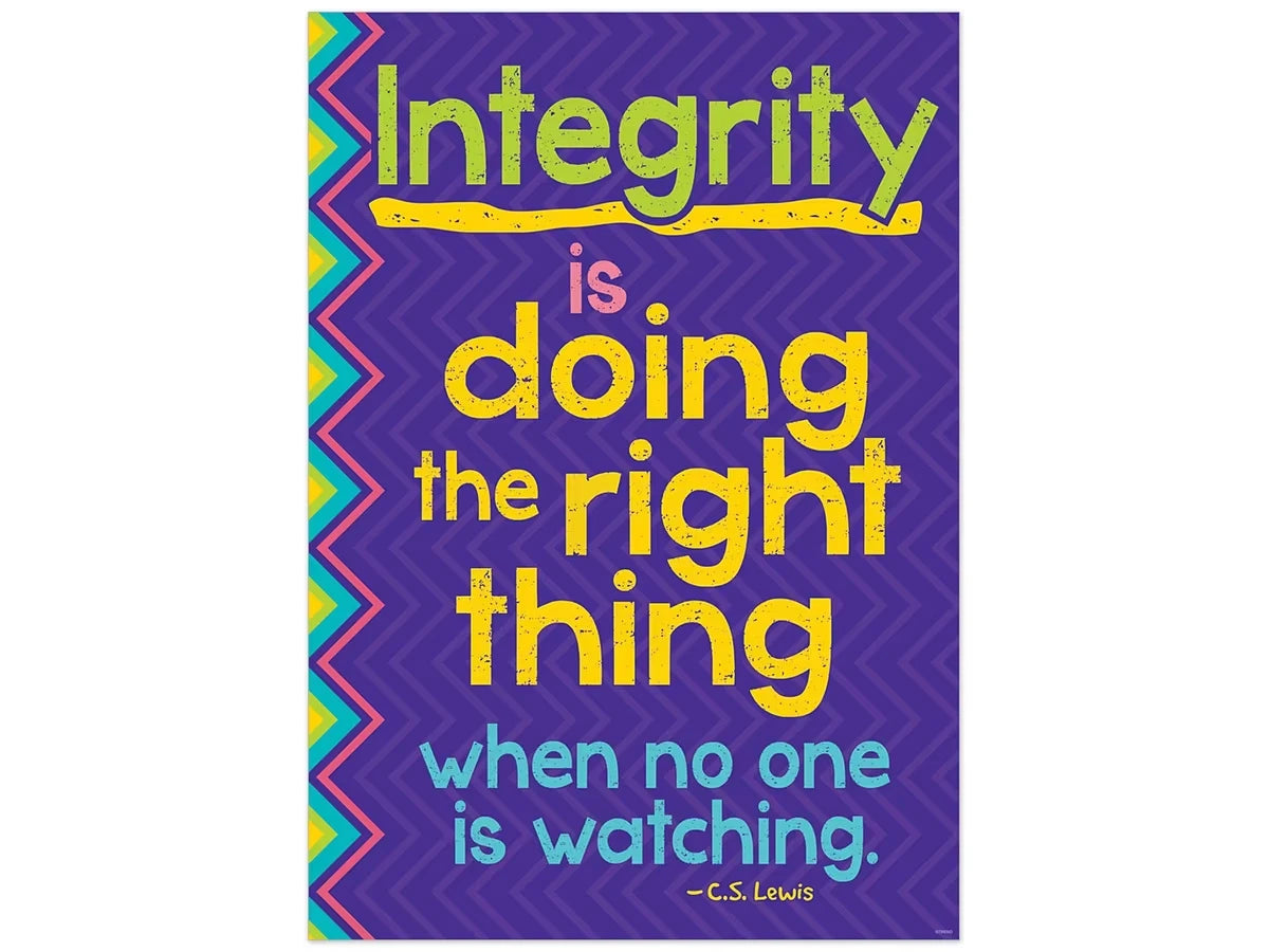 Integrity Is Doing the Right Thing Poster - US 5844