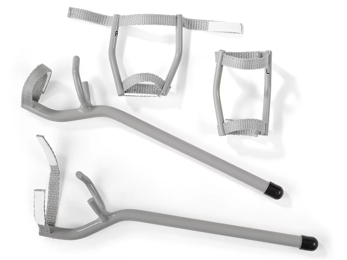 Two Leg Braces and Two Forearm Crutches - US 1685