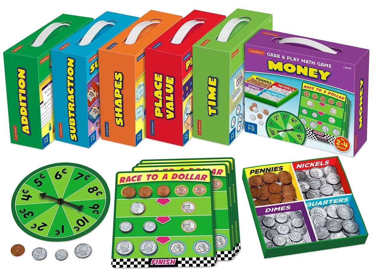 Grab & Play Math Games - Gr. 1-2 - Complete Set - US 9042