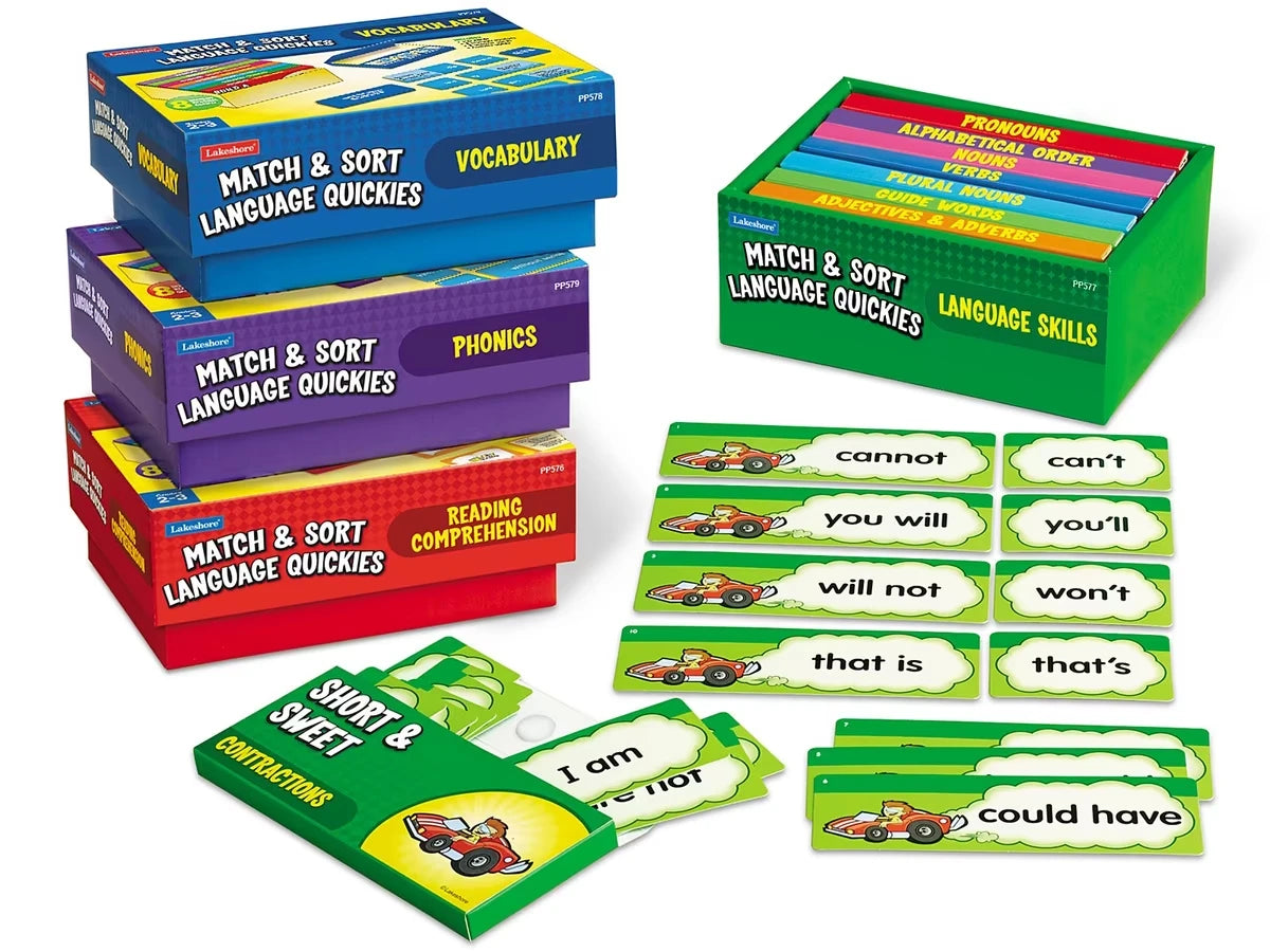 Match & Sort Language Quickies - Gr. 2-3 - Complete Set - US 9147