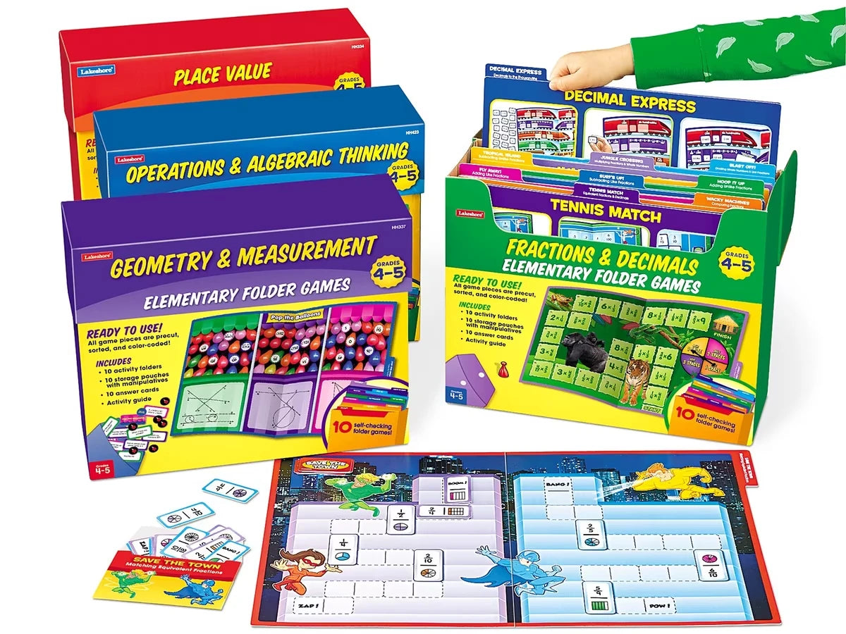 Math Folder Game Libraries - Gr. 4-5 - Complete Set - US 4852