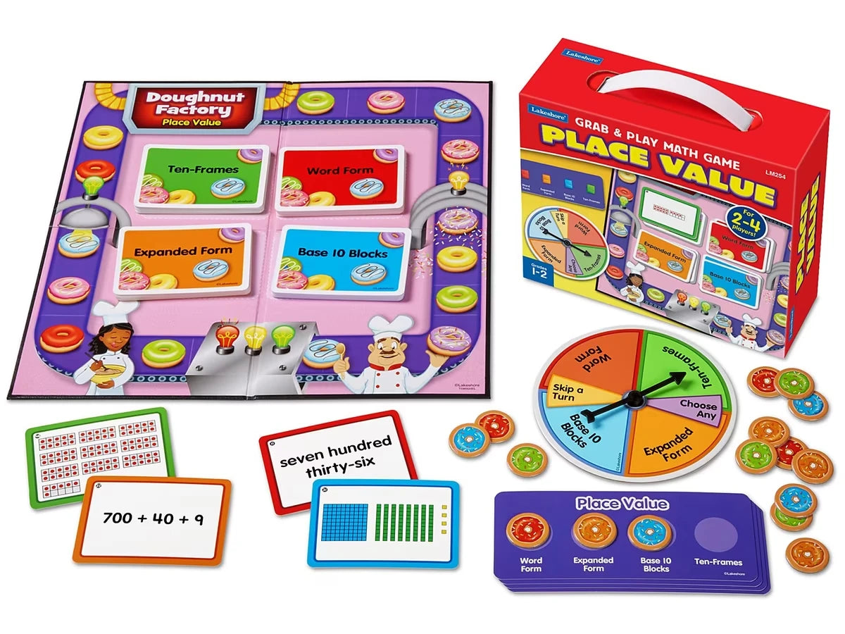 Place Value Grab & Play Game - Gr. 1-2 - US 7349