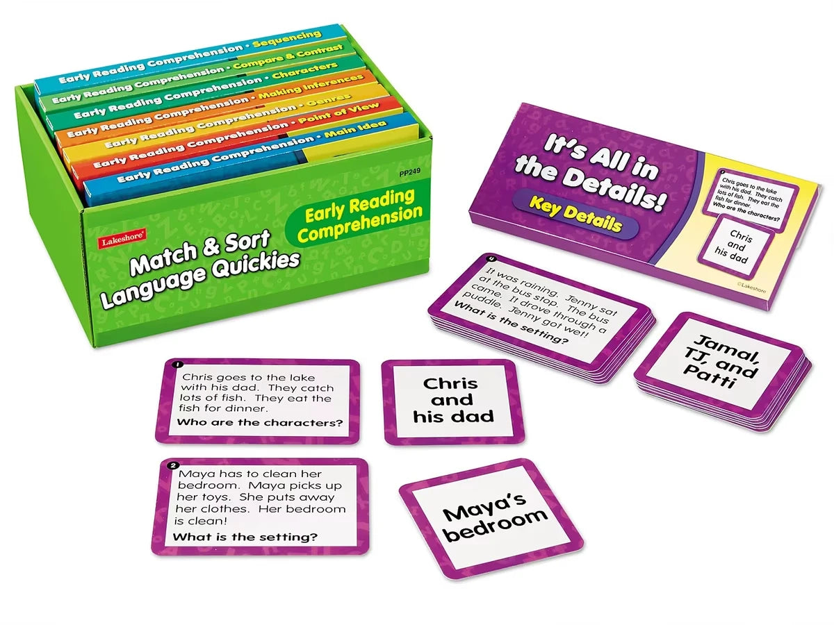 Match & Sort Early Reading Comprehension Quickies - K-Gr. 1 - US 4377