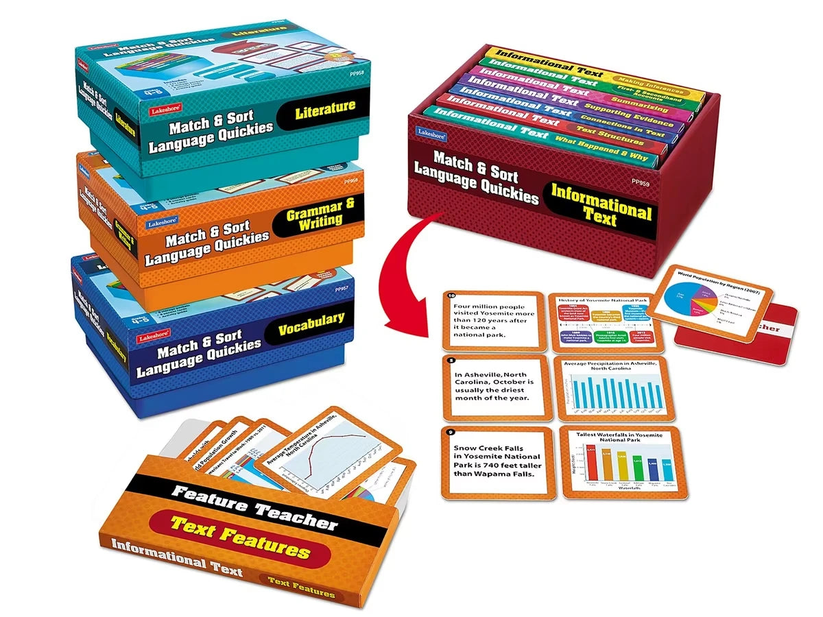 Match & Sort Language Quickies - Gr. 4-5 - Complete Set - US 4047