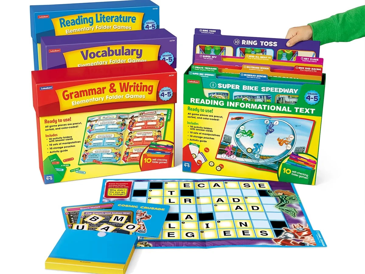 Reading & Writing Skills Folder Game Libraries Gr. 4-5 - Complete Set - US 3092