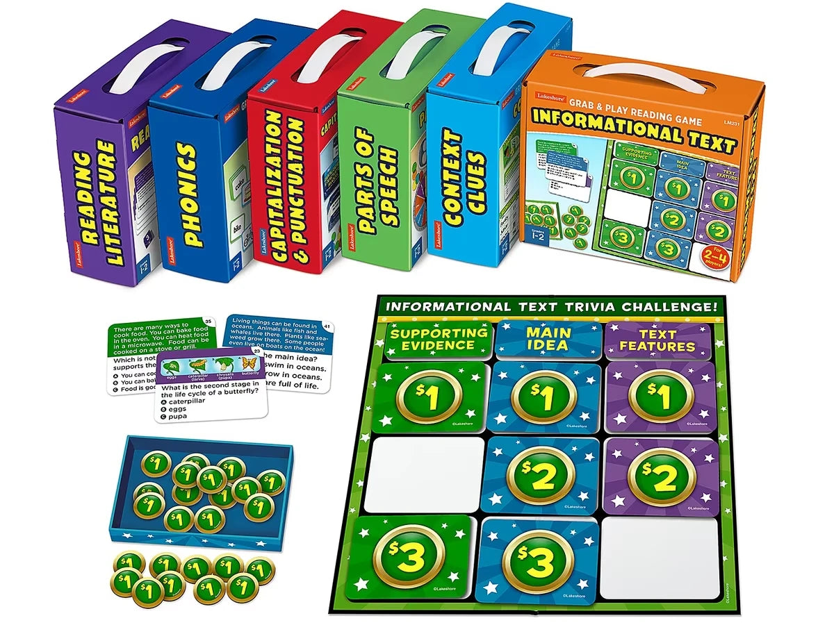 Grab & Play Reading Games - Gr. 1-2 - Complete Set - US 1575