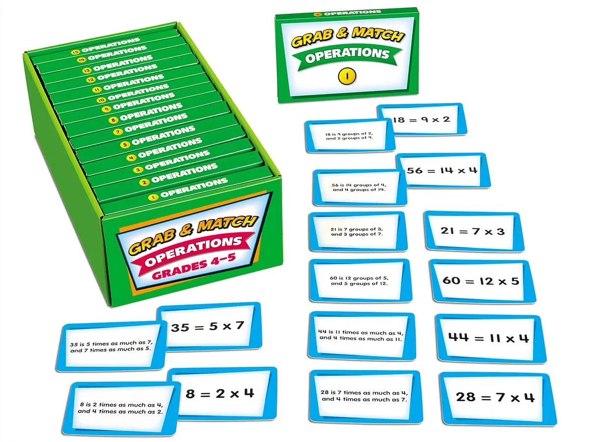 Grab & Match Leveled Operations Quickies - Gr. 4-5 - US 4621